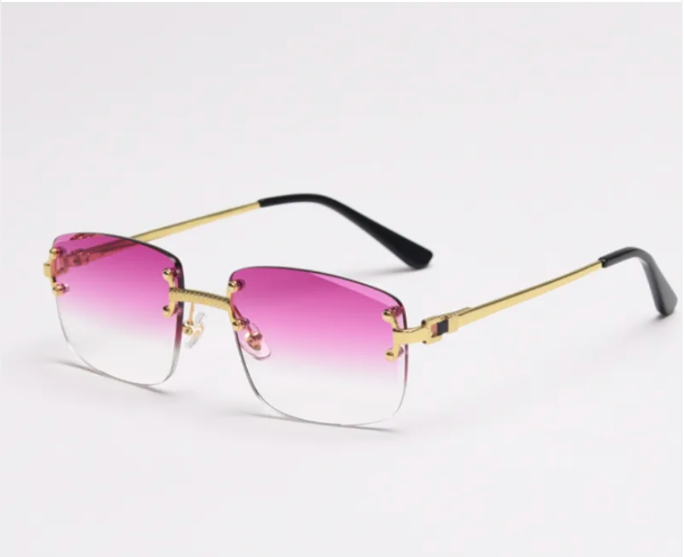 Frameless Spring Leg Sunglasses
