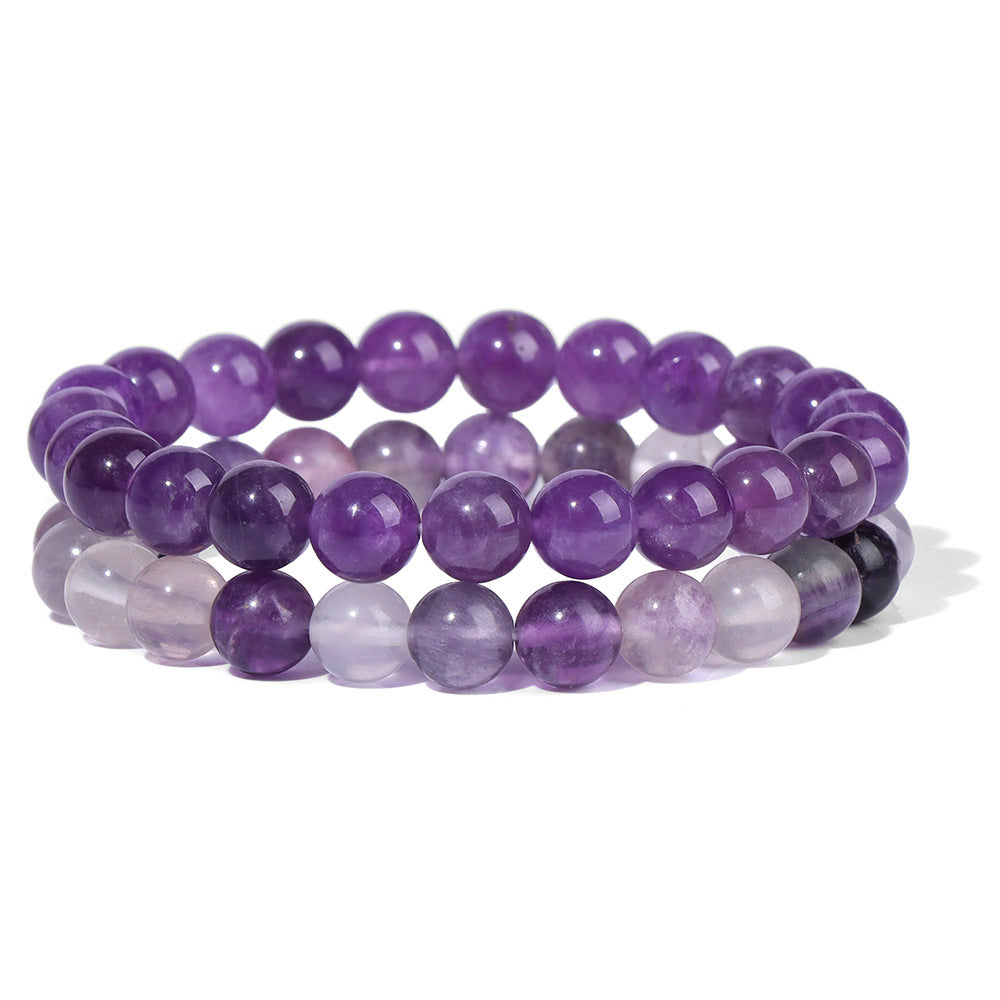Men's Retro 8mm Natural Stone Bead Bracelet